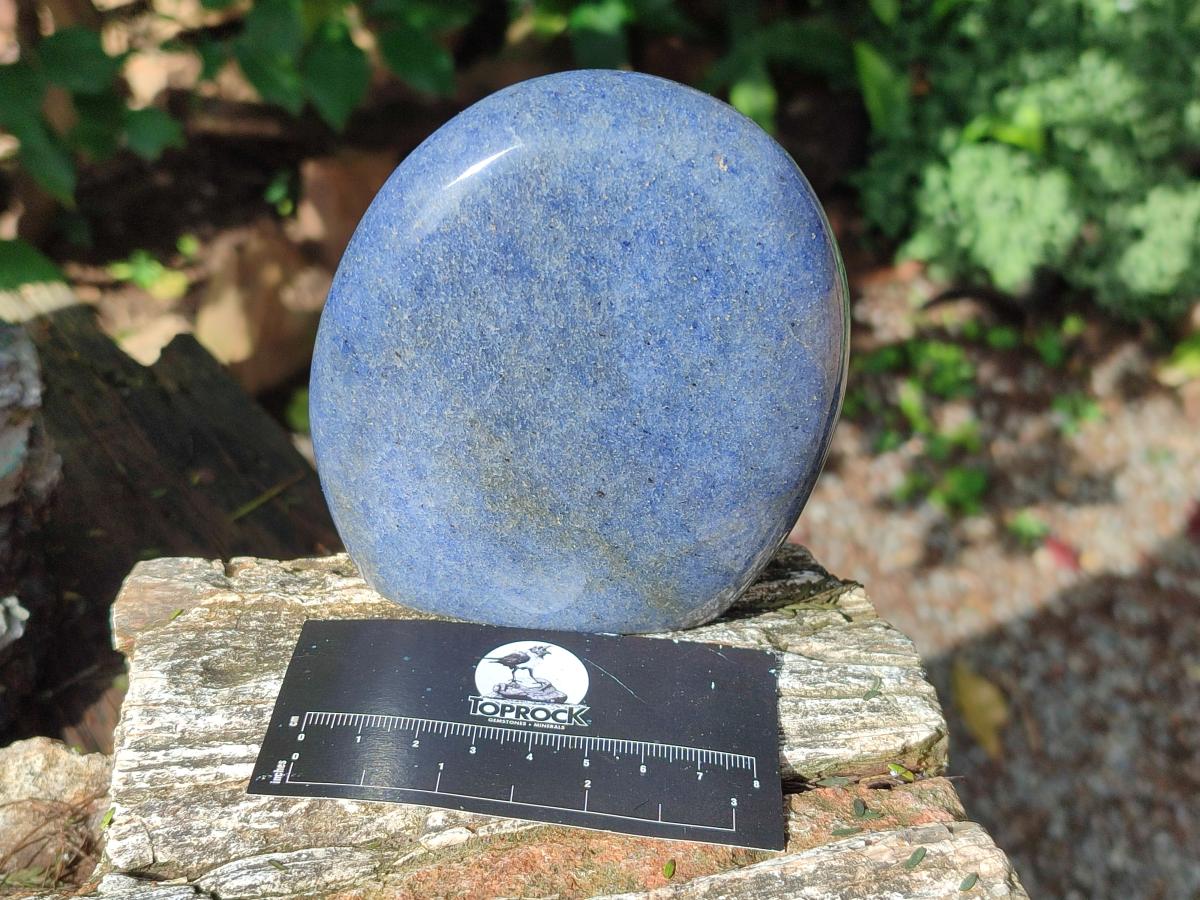Polished Lazulite Standing Free Forms x 2 From Madagascar - Toprock Gemstones and Minerals 