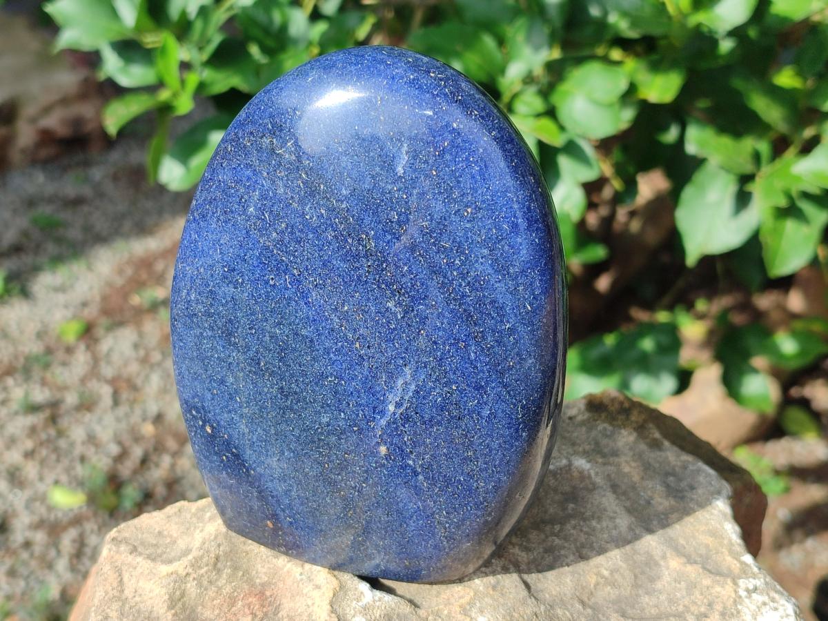 Polished Lazulite Standing Free Forms x 2 From Madagascar - Toprock Gemstones and Minerals 