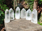 Polished Clear Quartz Display Crystals x 6 From Madagascar - Toprock Gemstones and Minerals 