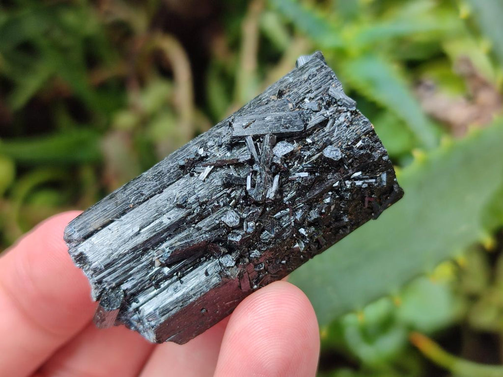 Natural Schorl Black Tourmaline with Associated Minerals x 12 From Erongo, Namibia - Toprock Gemstones and Minerals 