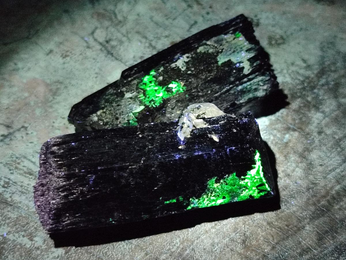 Natural Schorl Black Tourmaline with Associated Minerals x 12 From Erongo, Namibia - Toprock Gemstones and Minerals 