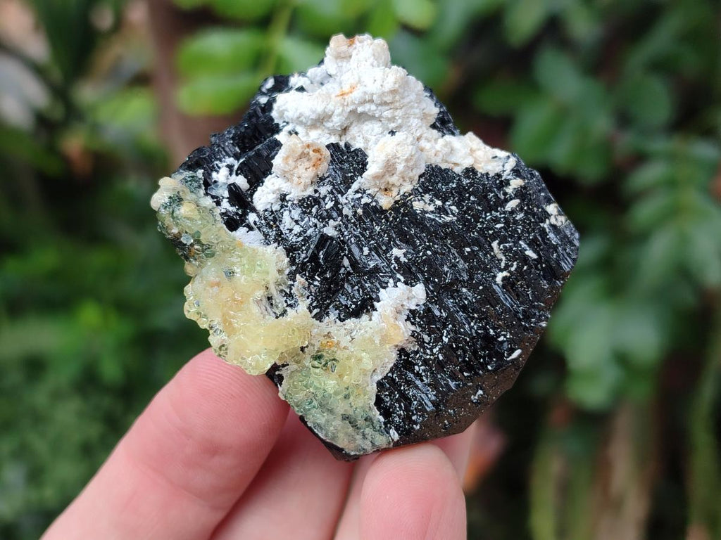 Natural Schorl Black Tourmaline with Associated Minerals x 12 From Erongo, Namibia - Toprock Gemstones and Minerals 