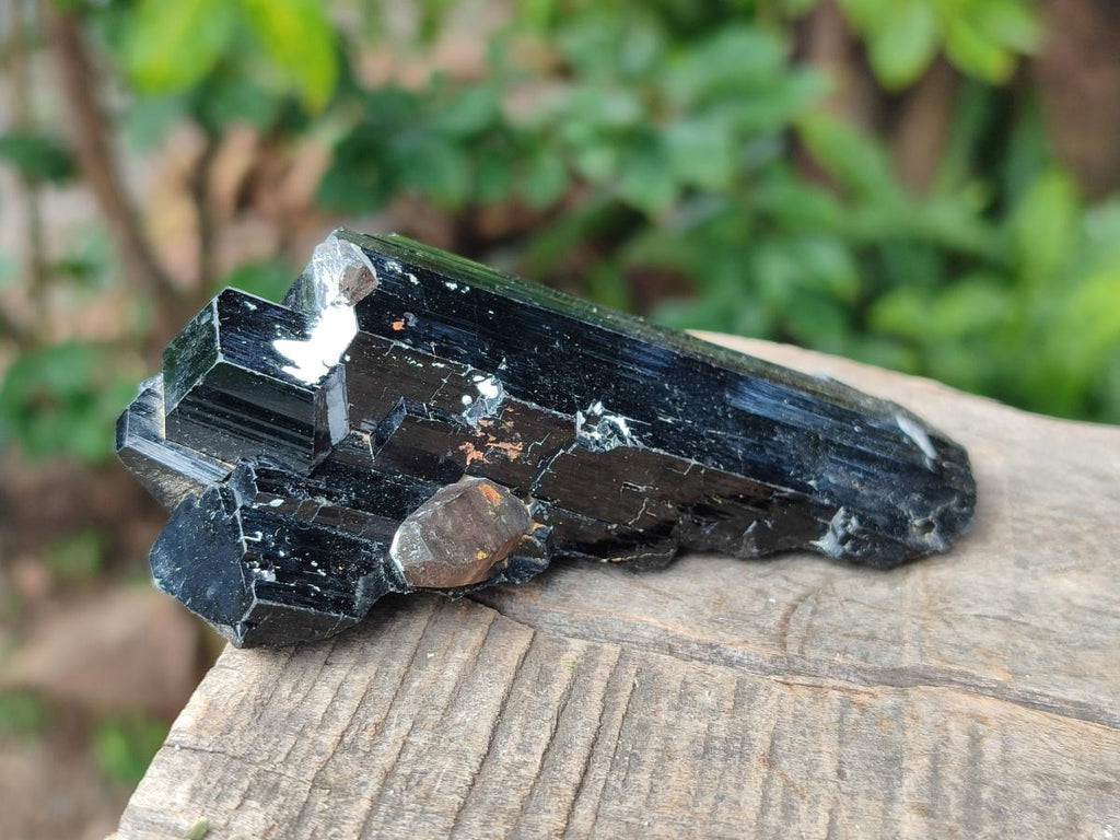 Natural Schorl Black Tourmaline with Associated Minerals x 12 From Erongo, Namibia - Toprock Gemstones and Minerals 