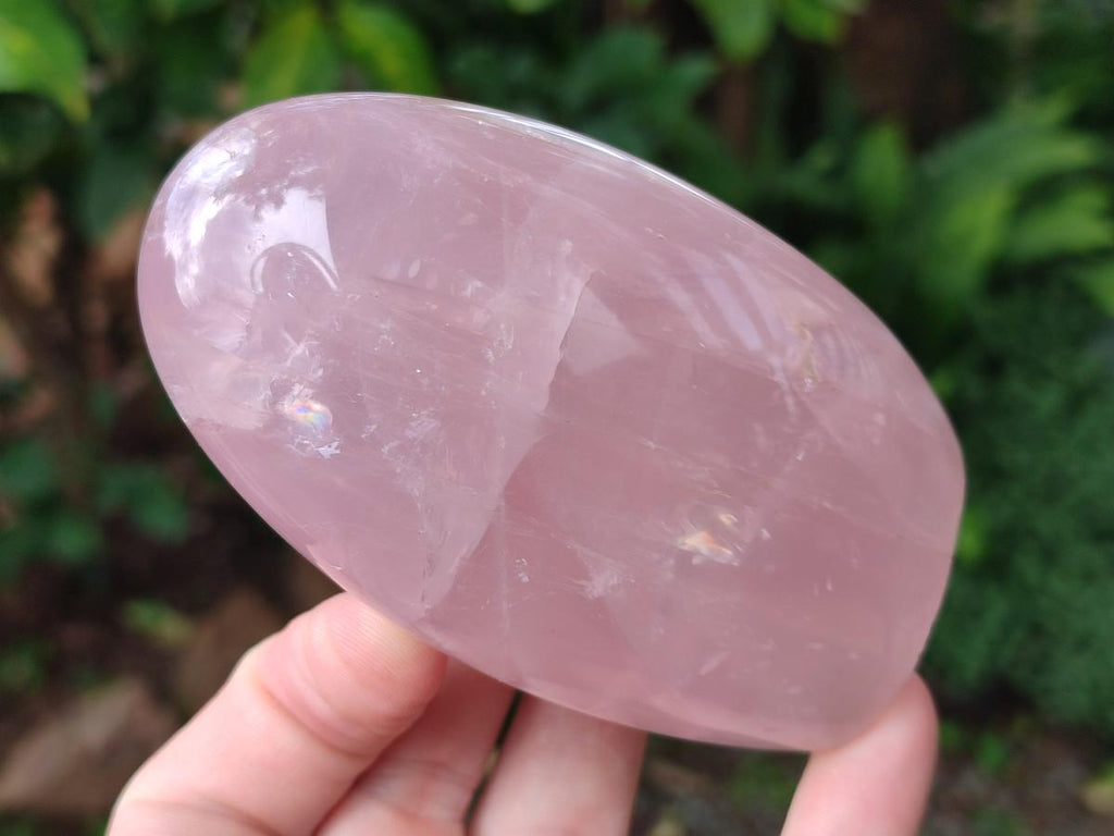 Polished Gemmy Rose Quartz Standing Display Pieces x 2 From Madagascar - Toprock Gemstones and Minerals 
