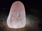 Polished Gemmy Rose Quartz Standing Display Pieces x 2 From Madagascar - Toprock Gemstones and Minerals 