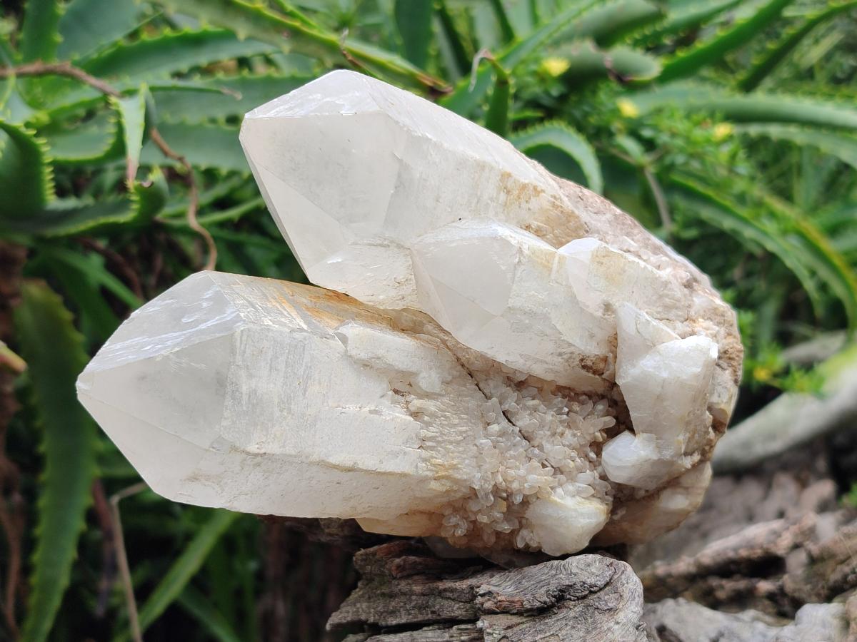 Natural Large Malagasy Quartz Crystal Clusters x 2 From Madagascar - Toprock Gemstones and Minerals 