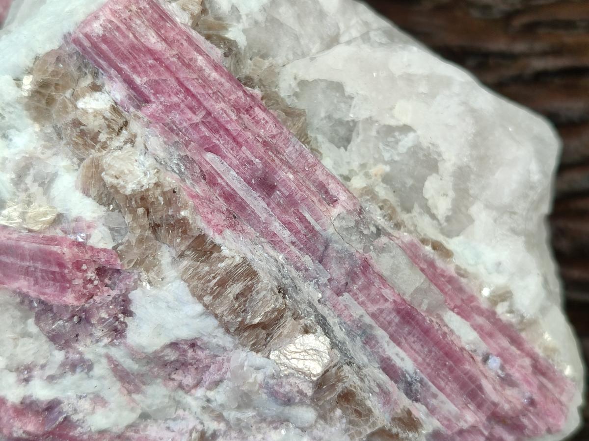 Natural Pink Rubellite Tourmaline Specimens x 3 From Karibib, Namibia - Toprock Gemstones and Minerals 