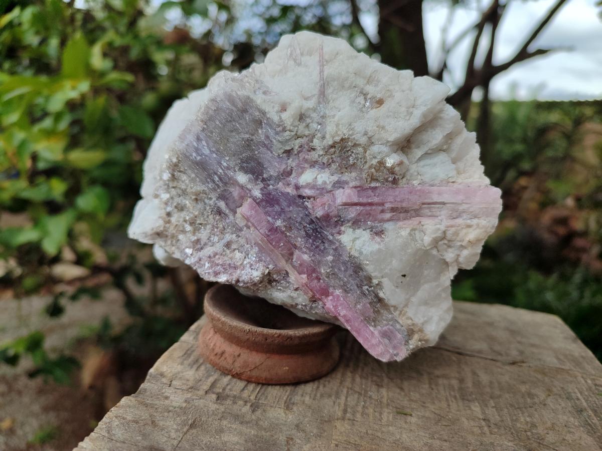 Natural Pink Rubellite Tourmaline Specimens x 3 From Karibib, Namibia - Toprock Gemstones and Minerals 