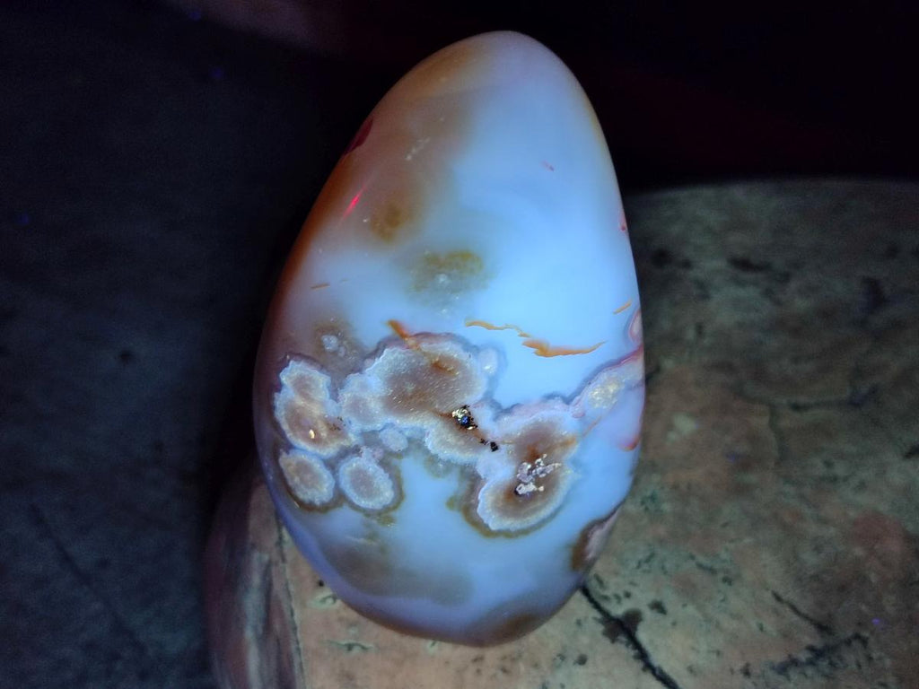 Polished Flower Agate Standing Display Pieces x 6 From Antsahalova, Madagascar - Toprock Gemstones and Minerals 