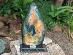 Polished Labradorite Standing Display Pieces x 2 From Madagascar - Toprock Gemstones and Minerals 