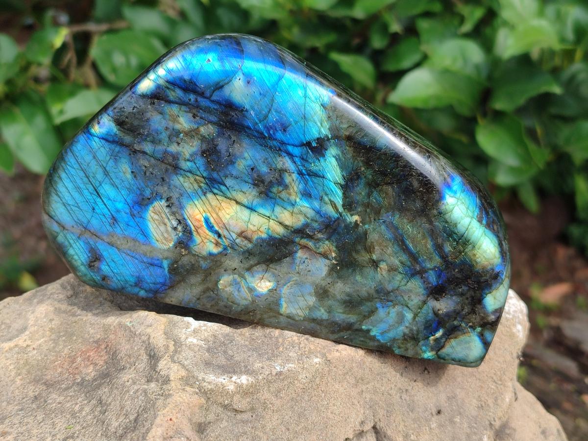 Polished Labradorite Standing Display Pieces x 2 From Madagascar - Toprock Gemstones and Minerals 