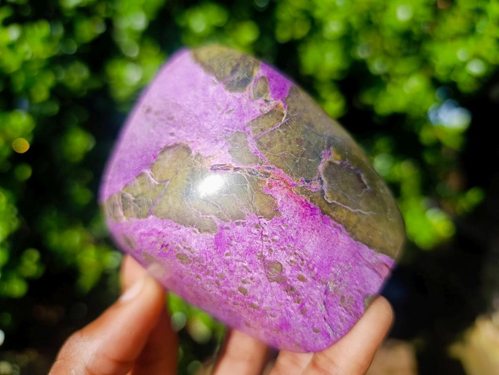 Polished Stichtite Standing Display Pieces x 3 From Barberton, South Africa - Toprock Gemstones and Minerals 