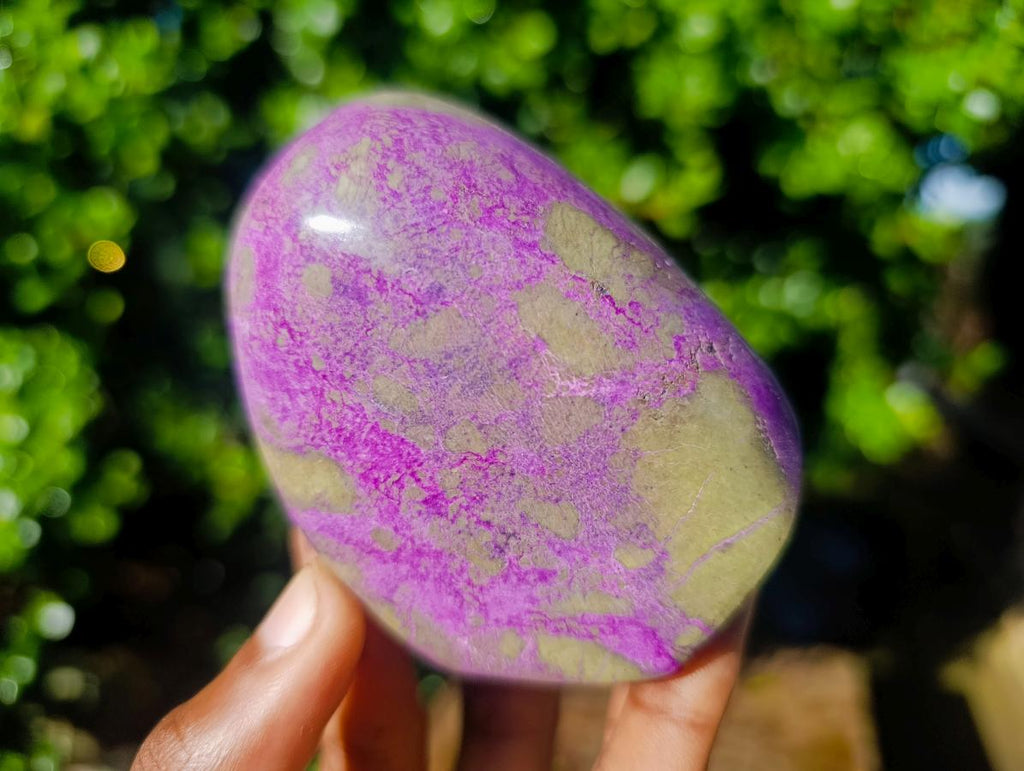 Polished Stichtite Standing Display Pieces x 3 From Barberton, South Africa - Toprock Gemstones and Minerals 