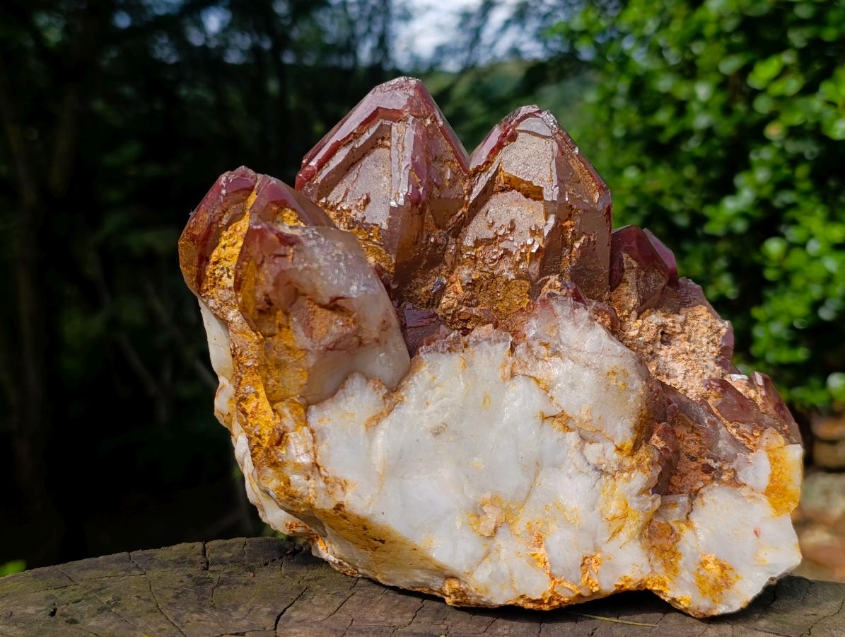 Natural Large Red Hematoid Quartz Cluster x 1 From Karoi, Zimbabwe - Toprock Gemstones and Minerals 