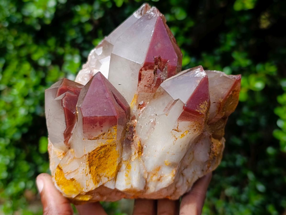 Natural Large Red Hematoid Quartz Cluster x 1 From Karoi, Zimbabwe - Toprock Gemstones and Minerals 