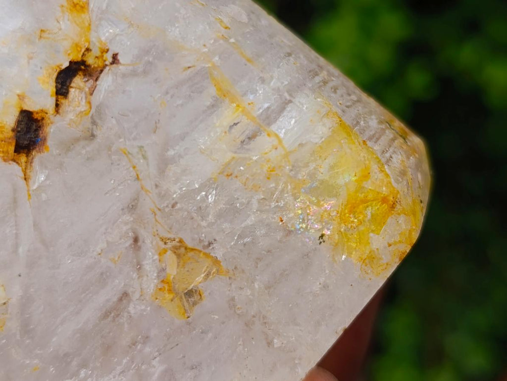Polished Large Akansobe Window Quartz Crystals x 2 From Madagascar - Toprock Gemstones and Minerals 
