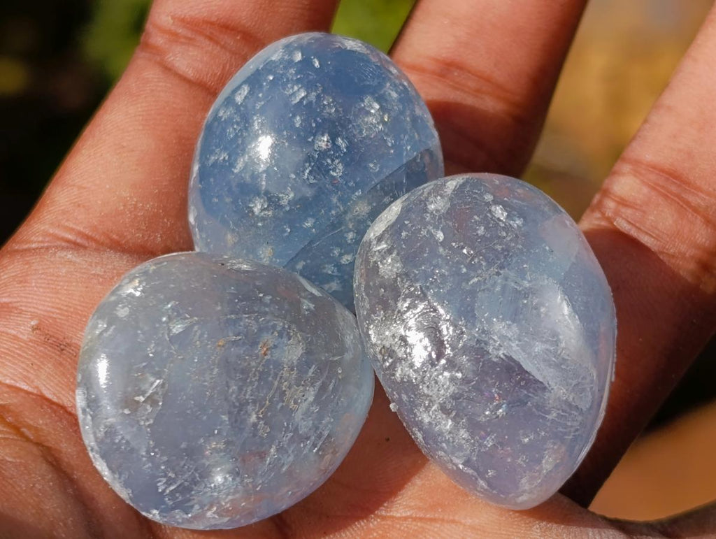 Polished Blue Celestite Free Form Crystals x 39 From Sakoany, Madagascar - Toprock Gemstones and Minerals 