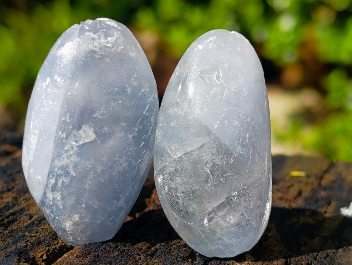 Polished Blue Celestite Free Form Crystals x 39 From Sakoany, Madagascar - Toprock Gemstones and Minerals 