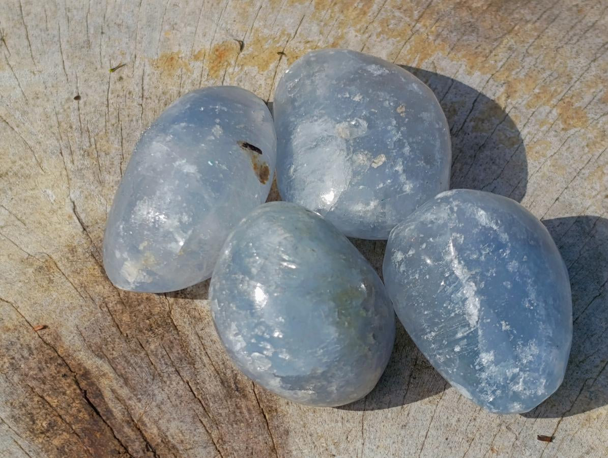 Polished Blue Celestite Free Form Crystals x 39 From Sakoany, Madagascar - Toprock Gemstones and Minerals 