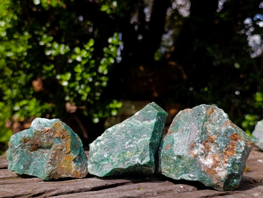 Natural Swazi Jade Cobbed Specimens x 12 From Swaziland - Toprock Gemstones and Minerals 