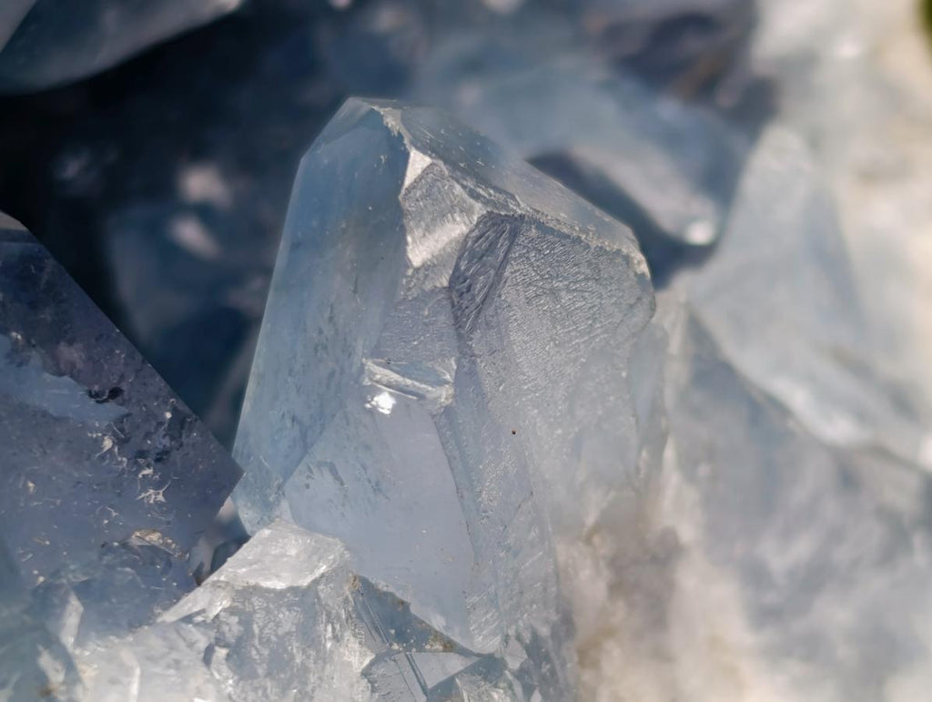 Natural Large Blue Celestite Geode Specimen x 1 From Sakoany, Madagascar - Toprock Gemstones and Minerals 