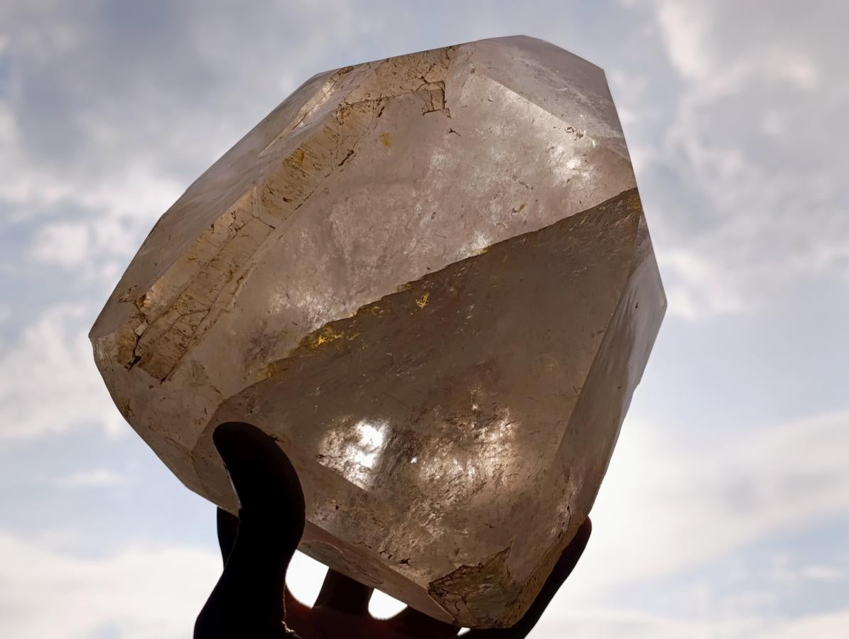 Polished XL Tabular Smokey Quartz Crystal x 1 From Angola