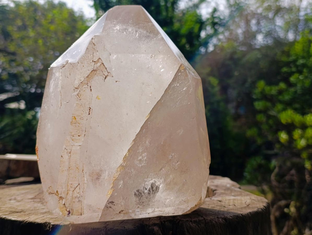 Polished XL Tabular Smokey Quartz Crystal x 1 From Angola - Toprock Gemstones and Minerals 
