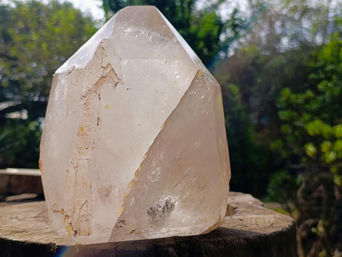 Polished XL Tabular Smokey Quartz Crystal x 1 From Angola - Toprock Gemstones and Minerals 