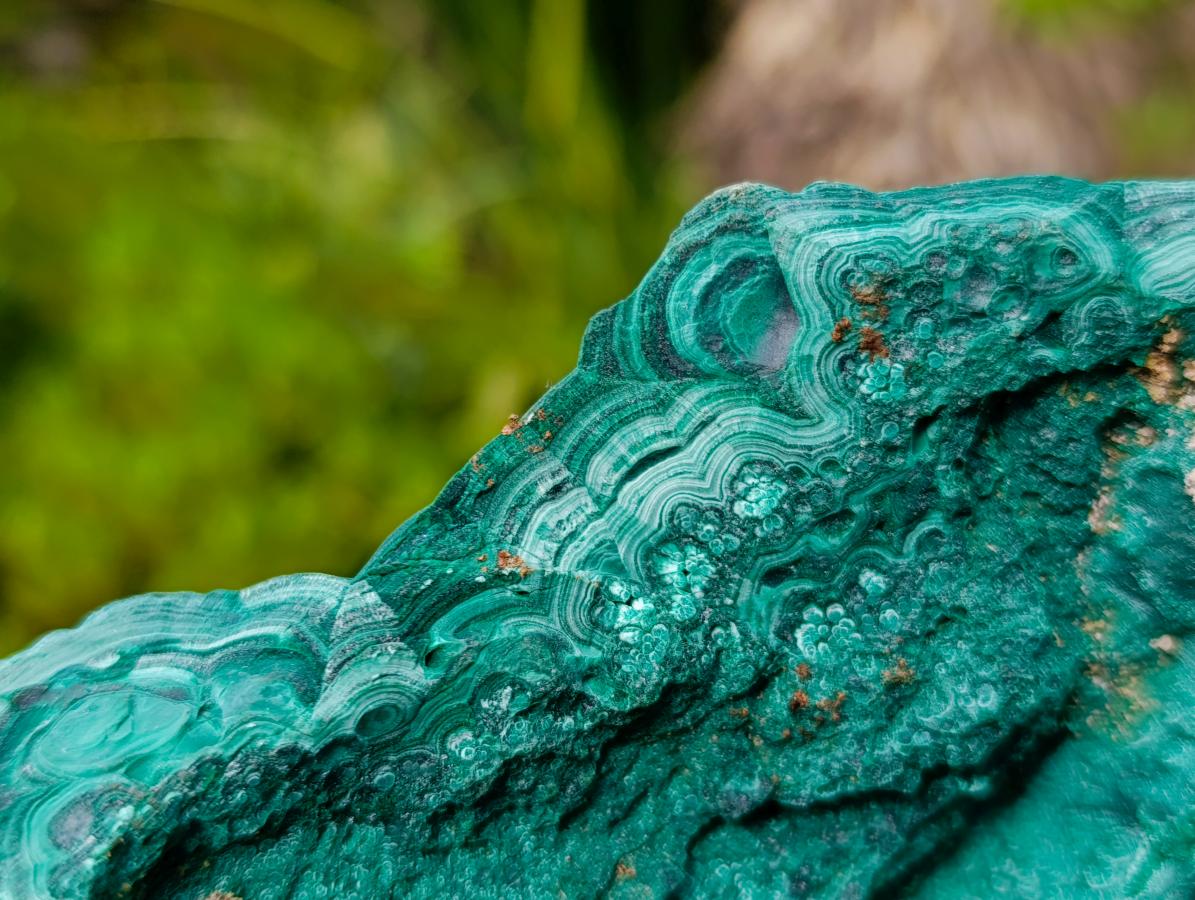 Natural Botryoidal Malachite Specimens x 3 From Congo - Toprock Gemstones and Minerals 