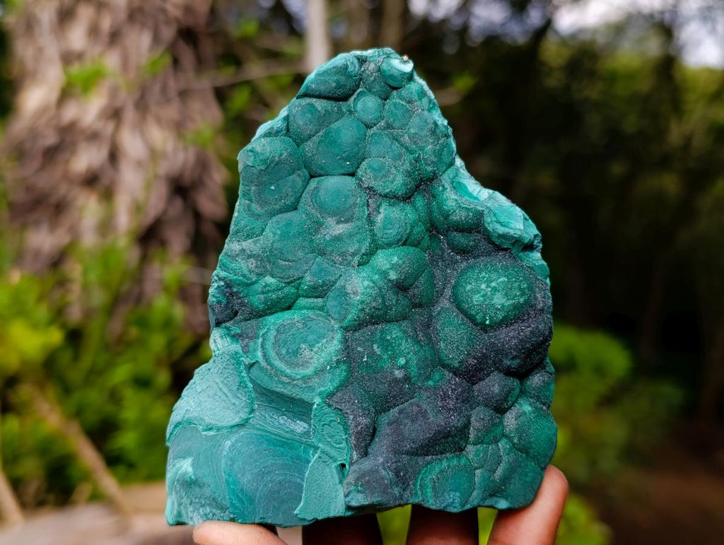 Natural Botryoidal Malachite Specimens x 3 From Congo - Toprock Gemstones and Minerals 