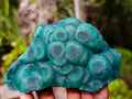 Natural Botryoidal Malachite Specimens x 3 From Congo - Toprock Gemstones and Minerals 