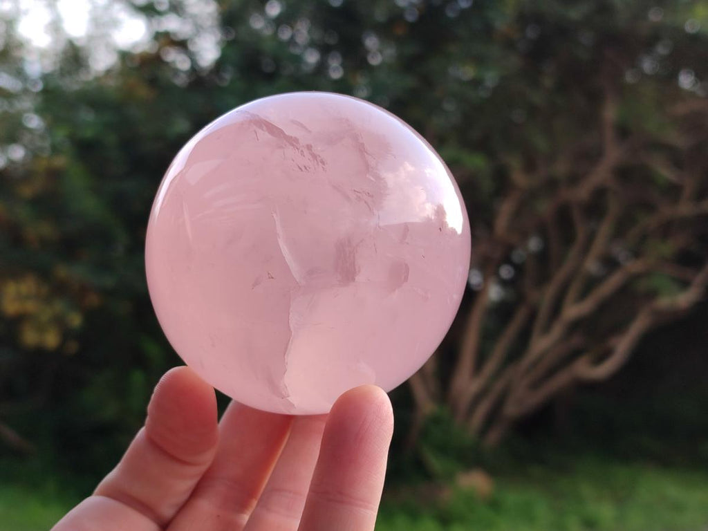 Polished Gemmy Star Rose Quartz Spheres x 3 From Madagascar - Toprock Gemstones and Minerals 