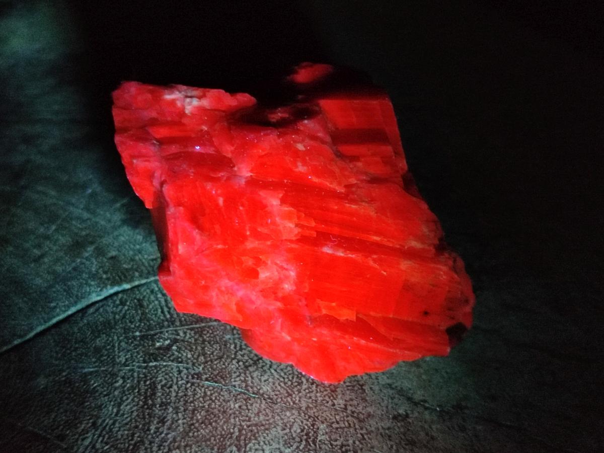 Natural Rhombohedral Sunset Orange Calcite Specimens x 6 From Spitzkop, Namibia - Toprock Gemstones and Minerals 