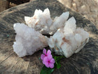 Natural White Spirit Amethyst Clusters x 3 From Boekenhouthoek, South Africa - Toprock Gemstones and Minerals 