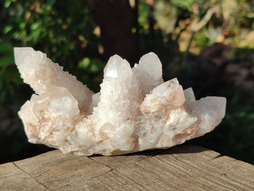 Natural White Spirit Amethyst Clusters x 3 From Boekenhouthoek, South Africa - Toprock Gemstones and Minerals 