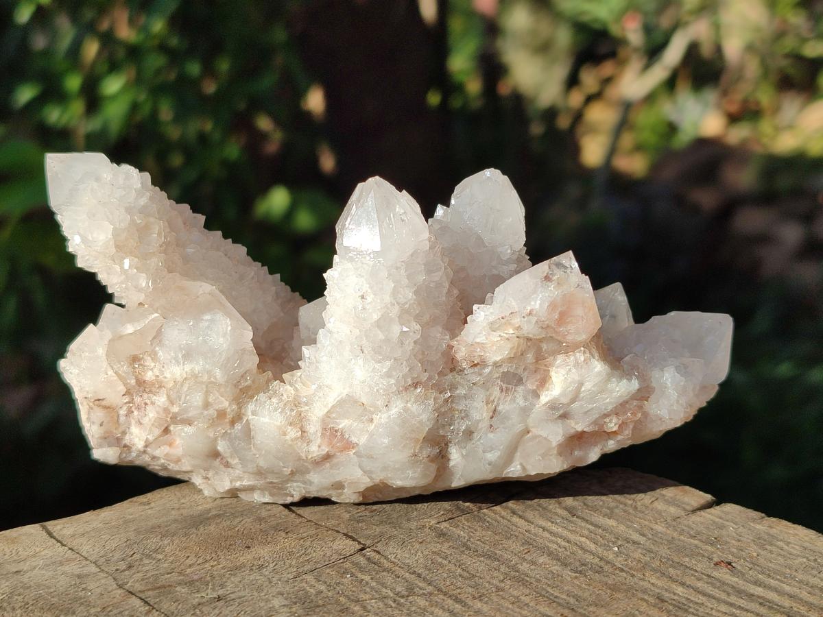 Natural White Spirit Amethyst Clusters x 3 From Boekenhouthoek, South Africa - Toprock Gemstones and Minerals 