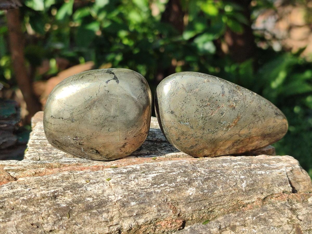 Polished Basalt Pharaoh Stone Free Forms x 12 From Iron Duke Mine, Zimbabwe - Toprock Gemstones and Minerals 