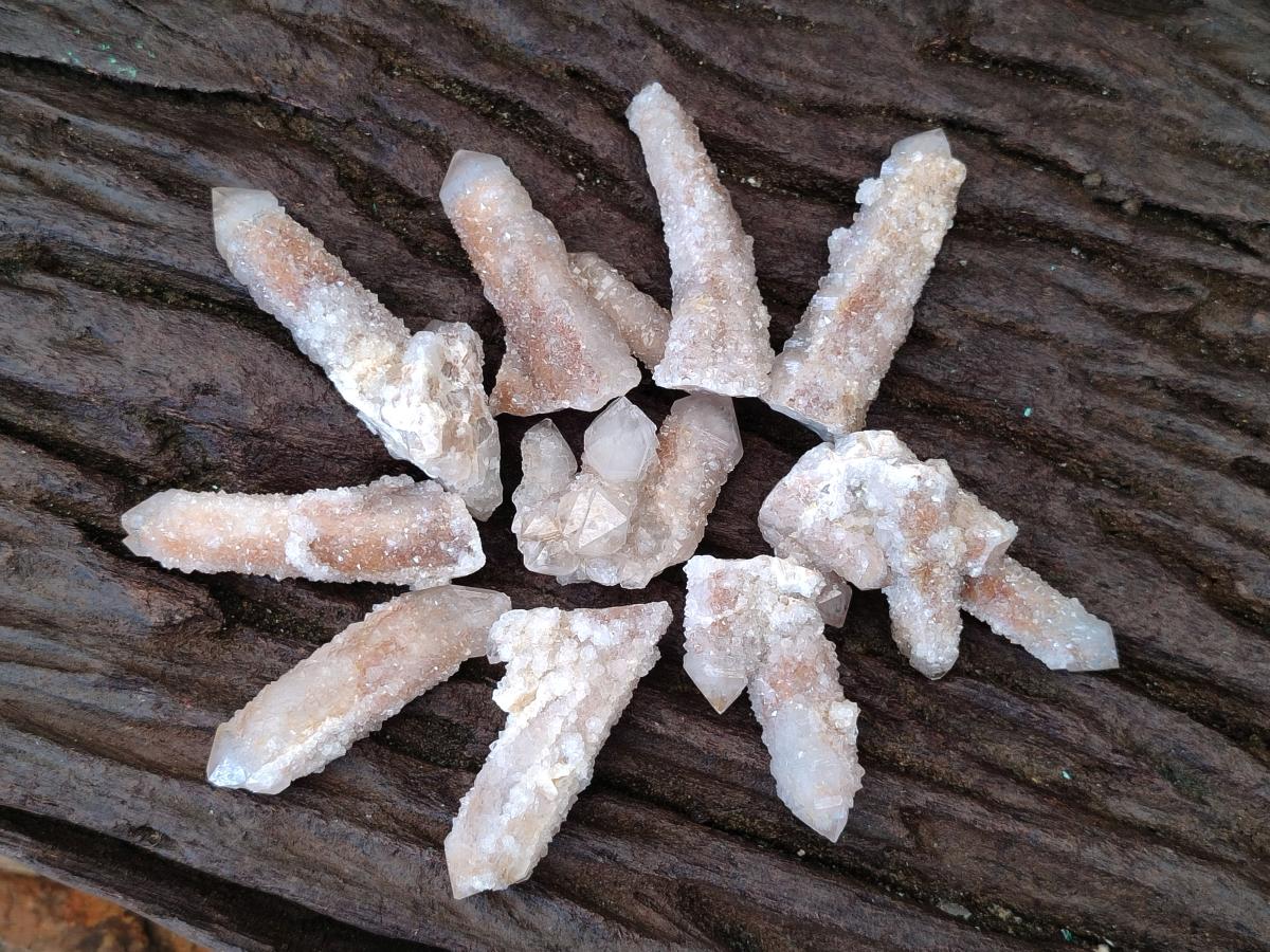Natural Limonite Fairy Spirit Quartz Crystals and Clusters x 35 From Boekenhouthoek, South Africa - Toprock Gemstones and Minerals 