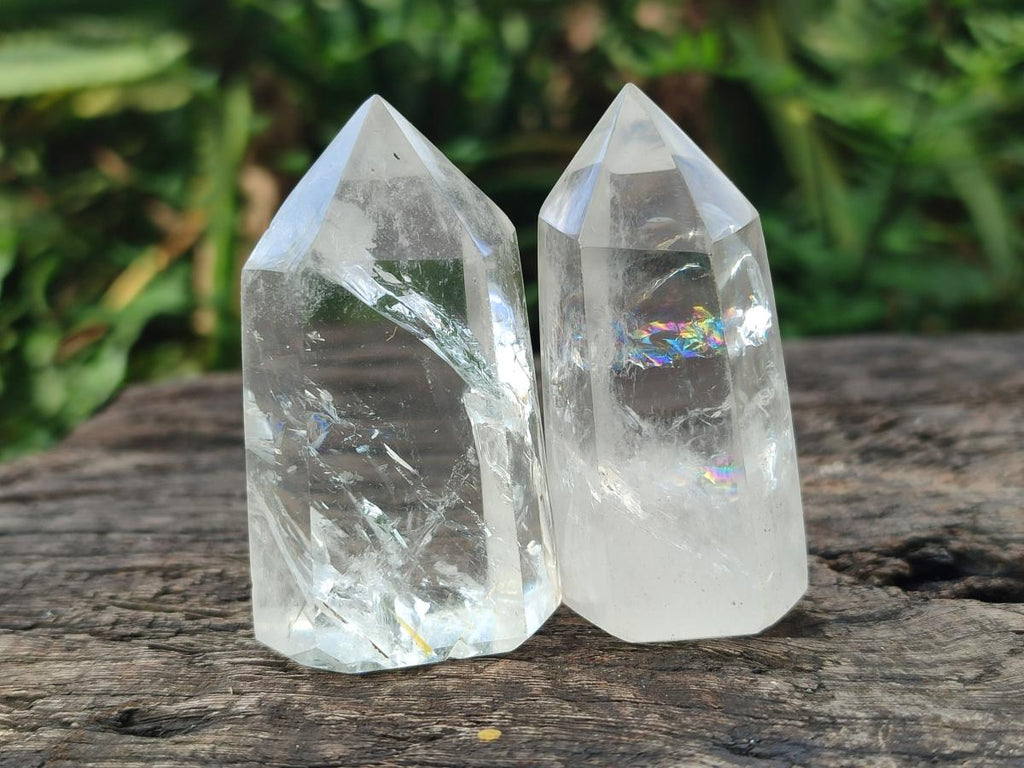 Polished Small Clear Quartz Display Crystals x 24 From Madagascar - Toprock Gemstones and Minerals 