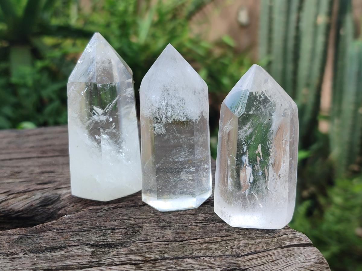 Polished Small Clear Quartz Display Crystals x 24 From Madagascar - Toprock Gemstones and Minerals 