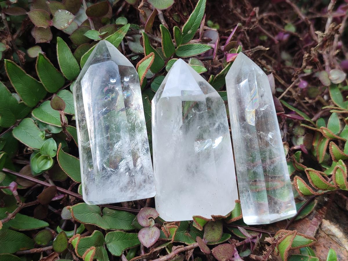 Polished Small Clear Quartz Display Crystals x 24 From Madagascar - Toprock Gemstones and Minerals 