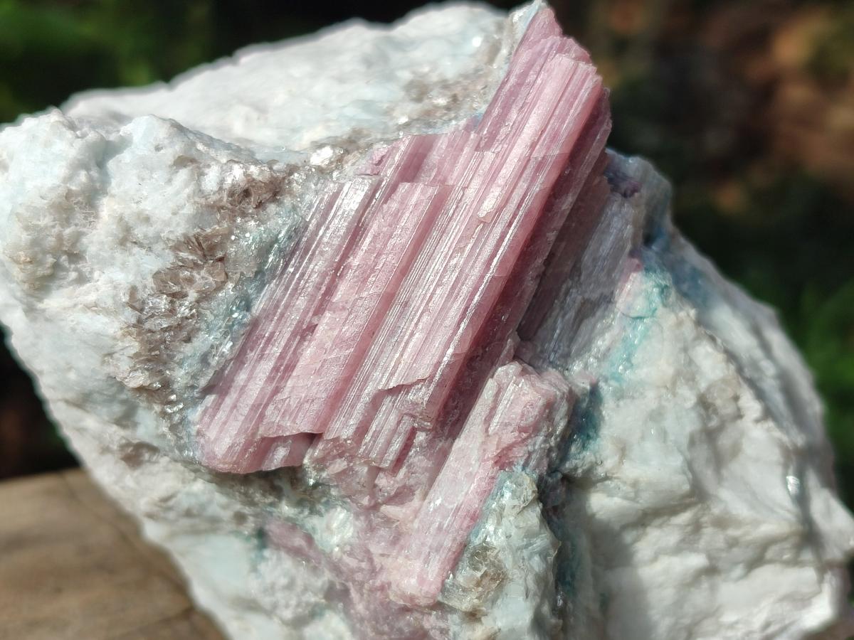 Natural Pink Rubellite Tourmaline Specimens x 3 From Karibib, Namibia - Toprock Gemstones and Minerals 