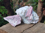 Natural Pink Rubellite Tourmaline Specimens x 3 From Karibib, Namibia - Toprock Gemstones and Minerals 