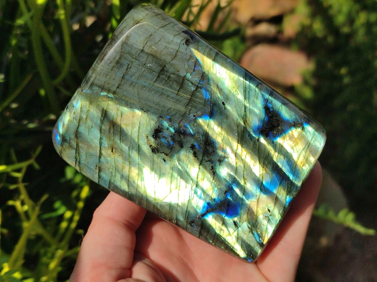 Polished Labradorite Standing Display Pieces x 2 From Madagascar - Toprock Gemstones and Minerals 