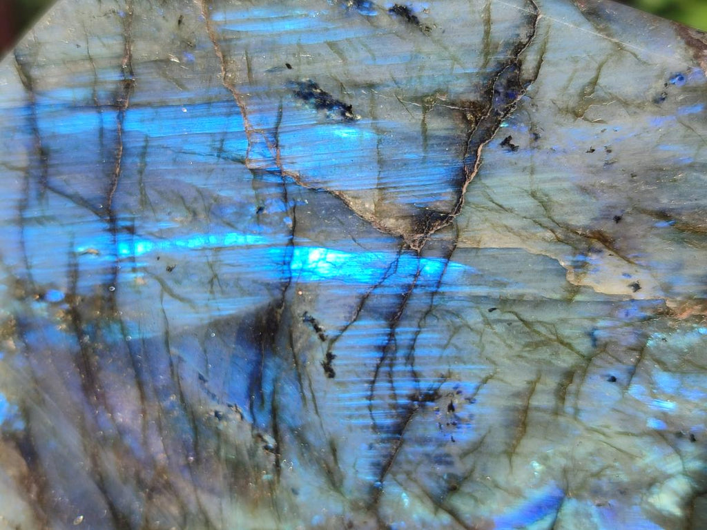 Polished Labradorite Standing Display Pieces x 2 From Madagascar - Toprock Gemstones and Minerals 