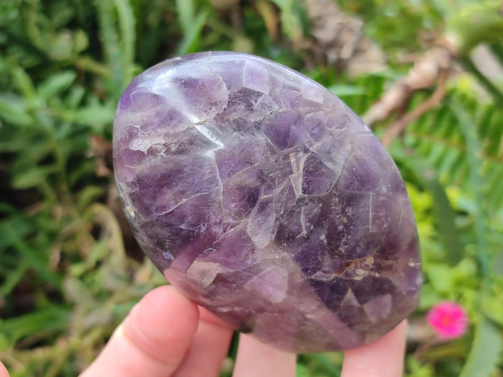 Polished Purple Chevron Amethyst Standing Free Forms x 4 From Madagascar - Toprock Gemstones and Minerals 