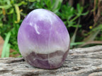 Polished Purple Chevron Amethyst Standing Free Forms x 4 From Madagascar - Toprock Gemstones and Minerals 