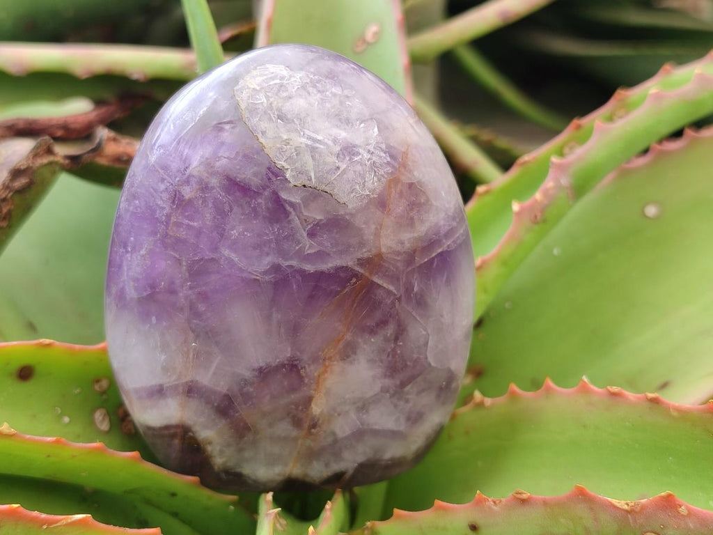 Polished Purple Chevron Amethyst Standing Free Forms x 4 From Madagascar - Toprock Gemstones and Minerals 