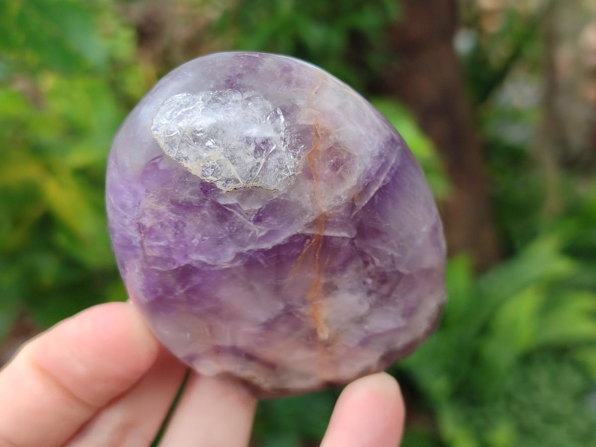Polished Purple Chevron Amethyst Standing Free Forms x 4 From Madagascar - Toprock Gemstones and Minerals 