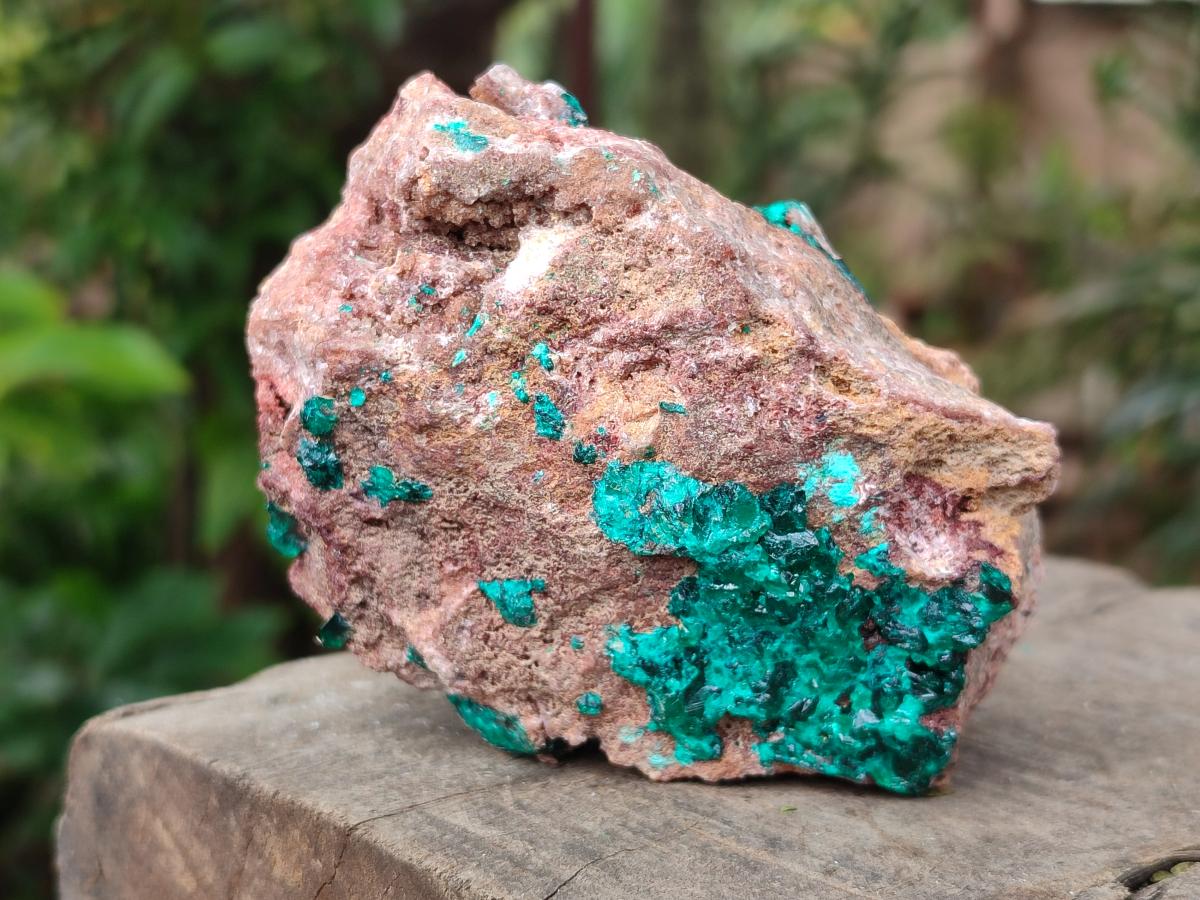 Natural Dioptase on Dolomite Specimens x 3 From Likasi, Congo - Toprock Gemstones and Minerals 